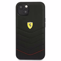 Ferrari FEHCP13SRQUK iPhone 13 mini 5.4 kietasis dėklas juodas Off Track Quilted