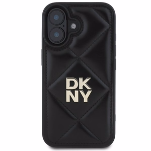 DKNY putuotas Stack logotipas dėklas telefonui iPhone 16 - juodas