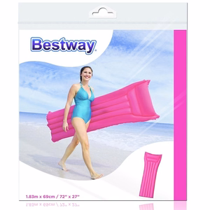 Bestway pripučiamas paplūdimio čiužinys, 183 × 69 cm, rožinis