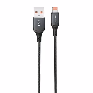 Dudao L3SL 3A 30W Плетёный кабель USB-A - Lightning 1.2m - чёрный