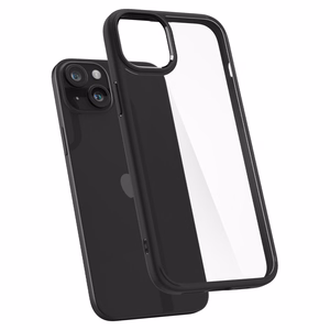 Spigen Ultra Hybrid dėklas telefonui iPhone 15 - matinės juodos