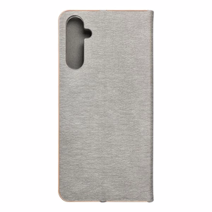 LUNA Book Gold dėklas telefonui SAMSUNG A05s sidabrinis