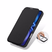 Dux Ducis Skin X Pro iPhone 17 dėklas su pinigine, suderinamas su MagSafe - juodas
