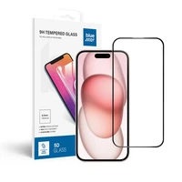Apsauginis stiklas Blue Star - APP IPHONE 15/16 5D pilna danga - juodas