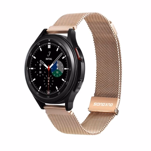 DUX DUCIS dirželis MILANESE nerūdijančio plieno magnetinis 22 mm auksinis