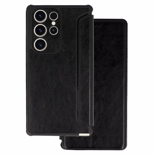 Dėklas telefonui Razor Leather Book Case juodas