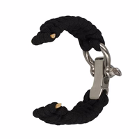 Universalus nailono dirželis 22mm dizainas 1 juodas