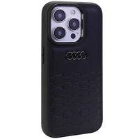Audi GT Sintetinės odos dėklas telefonui iPhone 15 Pro Max - juodas