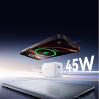 Įkroviklis Joyroom "TCL05" baltas GaN Ultra 45W (2xUSB-C) + "Type-C" 120cm 60W laidas