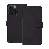TENDER knygos dėklas telefonui IPHONE 15 Pro Max juodas