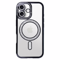 Dėklas telefonui Bling Magnētinis skirtas Iphone 17 juodas
