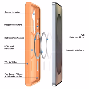 Чехол Dux Ducis Yind MagSafe для Samsung S947 S26 Plus оранжевый