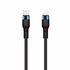 "Setty" USB-C - "Lightning" kabelis 1 m 3A KSC-L-131 juodas