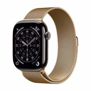 Nerūdijančiojo plieno dirželis Crong Milano Steel, skirtas Apple Watch 38/40/41/42 mm, rausvojo aukso spalvos