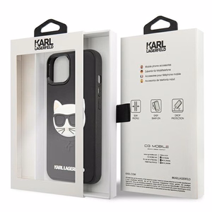 Karl Lagerfeld 3D Rubber Choupette чехол для iPhone 13 mini - Чёрный