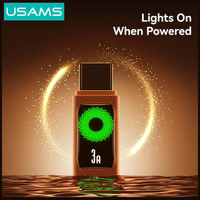 Laidas USAMS U92 18W USB-C į USB-A 1.2m juodas
