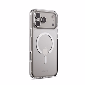 Crong Clear MAG Cover MagSafe dėklas, skirtas iPhone 17 Pro Max, skaidrus