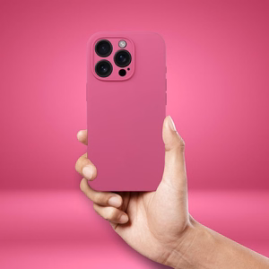 Silikoninis dėklas 2mm IPHONE 17 Pro Max suderinamas su Magnetine rožinė