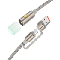Kabelis USB A / USB C į LED šviesą Hoco 0,3 m UA38C auksinis