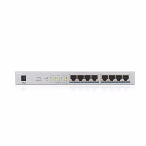 Zyxel GS1008HP Ne-valdomas Gigabit Ethernet (10/100/1000) Maitinimas per Eternetą (PoE) Pilka