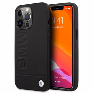 BMW Signature Logo Imprint чехол для iPhone 13 Pro Max - чёрный