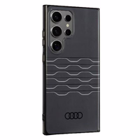 Audi IML Geometrinio rašto dėklas telefonui S24 Ultra S928 juodas/juodas kietas dėklas AU-IMLS24U-A6/D3-BK