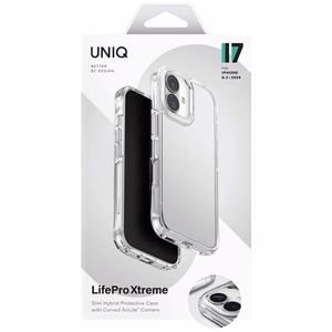 Uniq Lifepro Xtreme dėklas telefonui iPhone 17 - permatomas