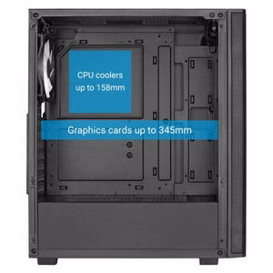 Aerocool PGS Designer-G-BK-V1 kompiuterio korpusas