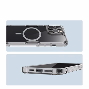 Nillkin Nature Pro magnetinis šarvuotas dėklas su MagSafe telefonui iPhone 15 Pro - baltas
