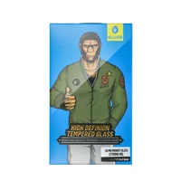 LCD apsauginis stikliukas 5D Mr. Monkey Glass (Strong HD) Apple iPhone 15 Pro Max juodas