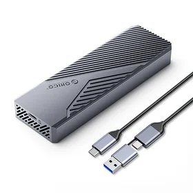 Orico CNM2-G20 M.2 NVME USB-C 3.2 20Gb/s diskų įrenginys - pilkas