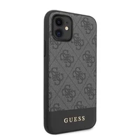 Guess 4G Stripe Collection dėklas telefonui iPhone 11 6.1" / Xr - Pilkas
