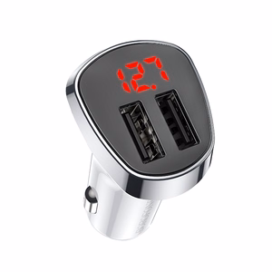 Borofone automobilinis įkroviklis BZ15 Auspicious - 2xUSB - 2,4A su USB to MicroUSB kabeliu baltas