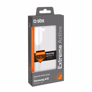 SBS D3O dėklas Samsung Galaxy A35 - permatomas