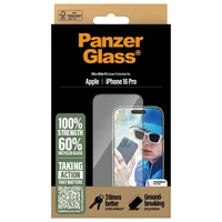 PanzerGlass apsauginis stiklas iPhone 16 Pro 6.3" itin platus 2862