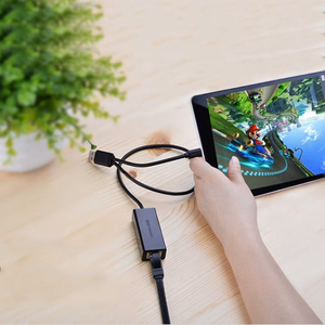 Ugreen išorinė tinklo plokštė RJ45 - USB 2.0 100 Mbps Ethernet juoda (CR110 20254)