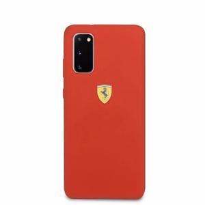Ferrari Silicone чехол для Samsung Galaxy S20 - красный