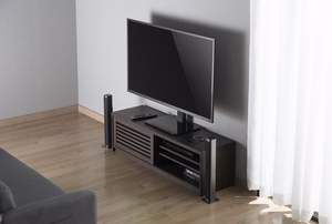 Gembird TVS-D55S-01 Stalinis televizoriaus stovas (pasukamas), 23" - 55", juodas