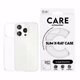 CARE by PanzerGlass plonas X-Ray dėklas telefonui iPhone 15 Pro - skaidrus
