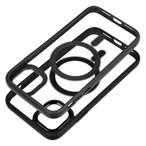 Dėklas telefonui (m) COLOR EDGE MAG COVER, suderinamas su MagSafe skirtas iPhone 11, juodas (m)