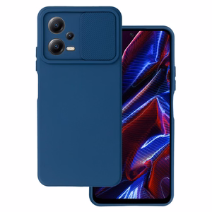 Camshield Soft dėklas telefonui Xiaomi Redmi Note 12 5G/Poco X5 (m) - tamsiai mėlynas