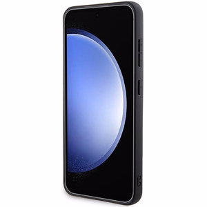 DKNY odinis rašto su metaliniu logotipu magnetinis dėklas telefonui Samsung Galaxy S24+ – juodas