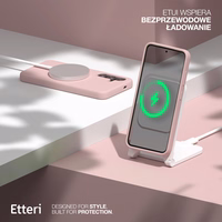 Etteri Silikoninis Mag dėklas for Samsung Galaxy S26 šviesiai rožinis