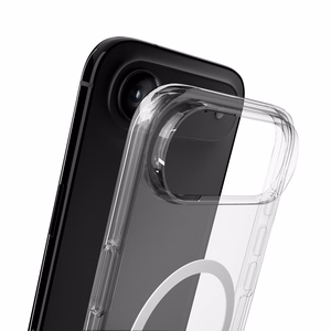 Puro Impact skaidrus D3O TPU+PC magnetinis dėklas telefonui iPhone 17 Air - permatomas