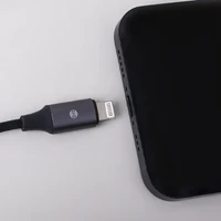 Forever adapteris audio AJL-01 3,5 mm ausinių kištukas - Lightning juodas