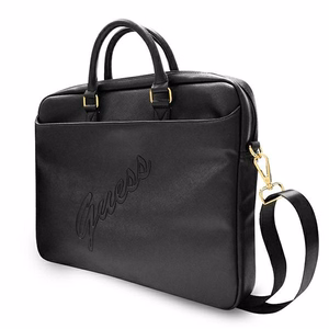 Guess Saffiano Script rankinė 16" nešiojamam kompiuteriui - juoda