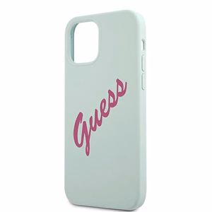 Guess GUHCP12LLSVSBF iPhone 12 Pro Max 6.7" mėlynas fuksija/mėlynas fuksija kietas dėklas Silikoninis Vintage