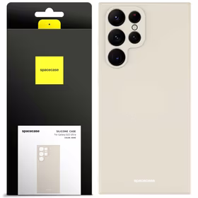 Spacecase silikoninis dėklas Galaxy S22 Ultra kaulo spalvos