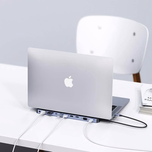 Choetech USB-C šakotuvas 11in1 100W PD pilkas (HUB-M20)