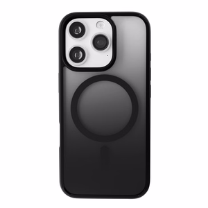 Puro Gradient Magnetinis silikoninis dėklas telefonui iPhone 16 Pro - juodas